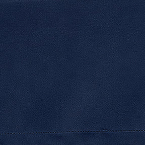 Navy blue linen fabric swatch with rich deep tone and soft textured weave for elegant table linens and farmhouse décor.