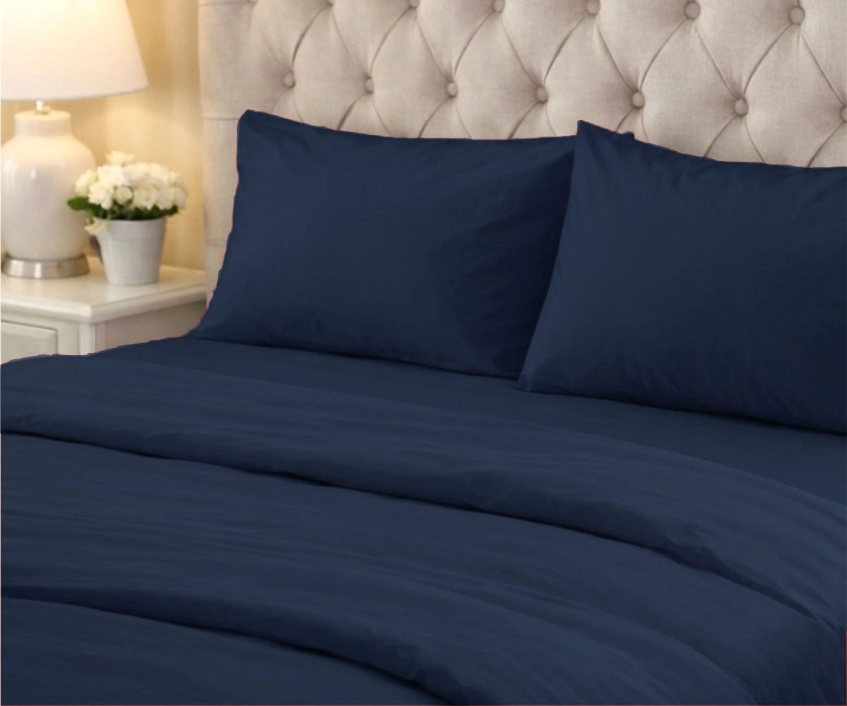 navy blue cotton king size pillow cases luxury cotton pillow covers for bedroom decor