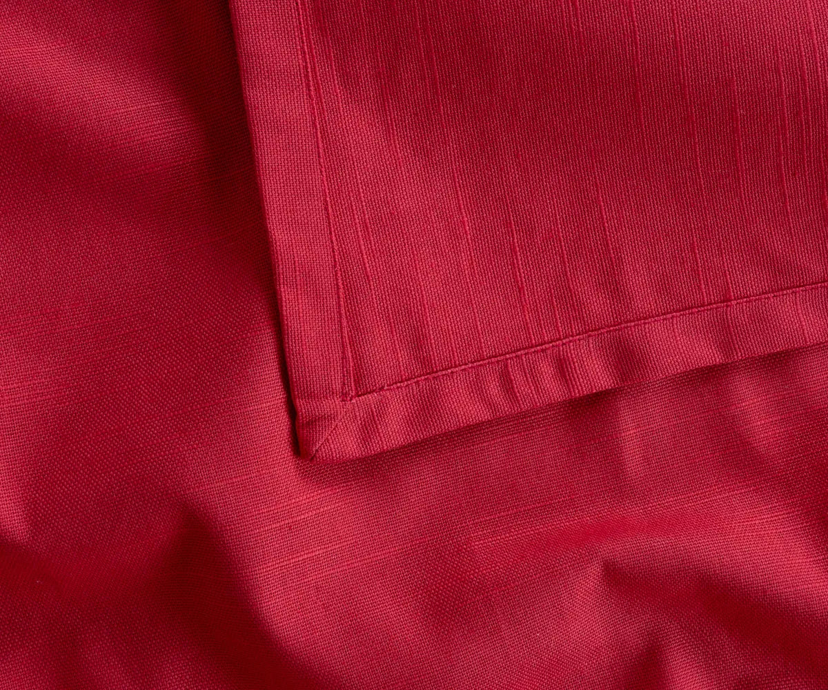 Durable cotton rectangle tablecloth for family meals