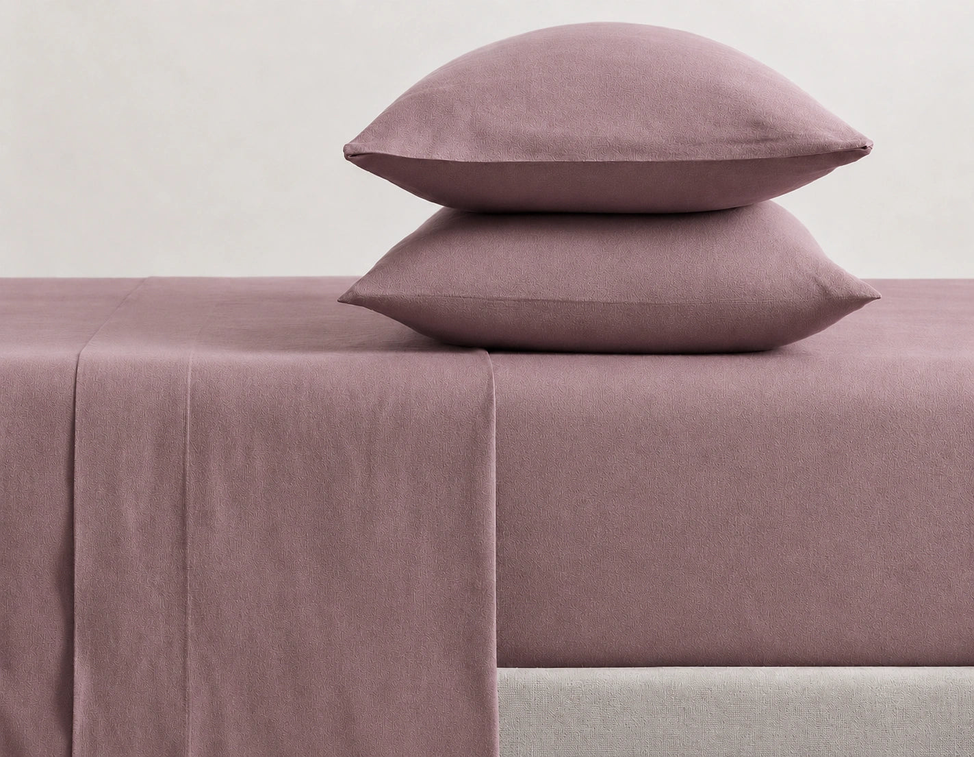 Mauve linen bed sheets king size with deep pocket fitted sheet and pillowcases, King linen sheet set in dusty mauve with premium European linen fabric