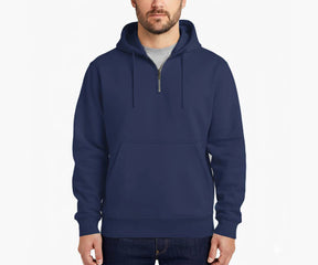 Blue Men’s 100% Cotton Hoodie – soft comfortable pullover hoodie for casual and sporty outfits