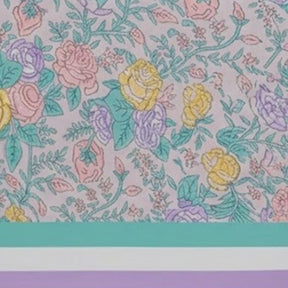 Rectangular cotton tablecloth floral hand block print durable washable dining table cover for home hosting