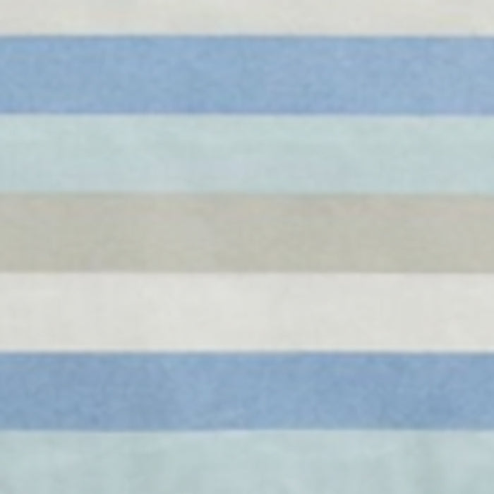 Blue striped tablecloth on dining table