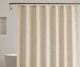 Natural linen shower curtain with soft textured fabric for bathroom
Farmhouse linen bathroom curtain for rustic and minimalist décor