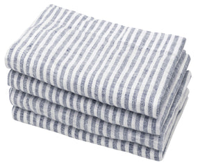 Navy blue linen napkins by All Cotton and Linen styled for Thanksgiving dinners, holiday entertaining, and seasonal celebrations.