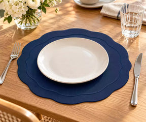 Navy Blue Oval Placemats