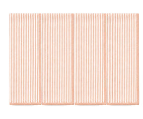 Orange striped linen napkins set of 4 crafted from 100% linen, reusable cloth dinner napkins for fall tables, Thanksgiving gatherings, farmhouse décor, and festive entertaining.