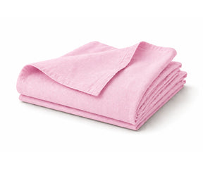 Pastel Pink 100% linen flat sheet for soft luxury bedding and modern bedroom décor