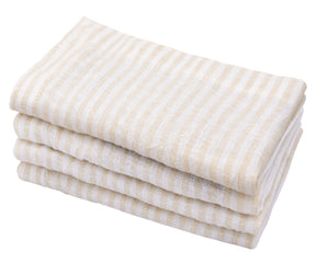 Pinstripe Linen Napkins - Wedding Napkins