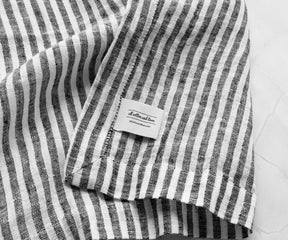 Pinstripe Linen Napkins - Wedding Napkins