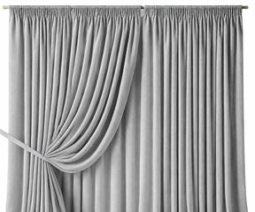 Grey 100% Cotton Blackout Curtain Panel with Liner for Bedroom Light blocking privacy window curtain for restful sleep and modern home decor.