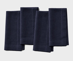 Blue granite linen napkins for elegant dining tables and everyday meals.