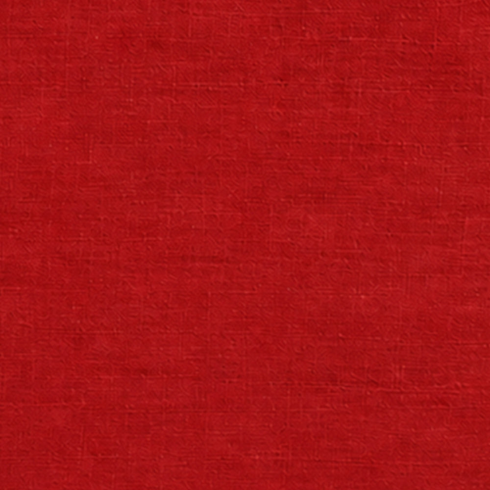 Red linen blend farmhouse tablecloth for rectangular dining table