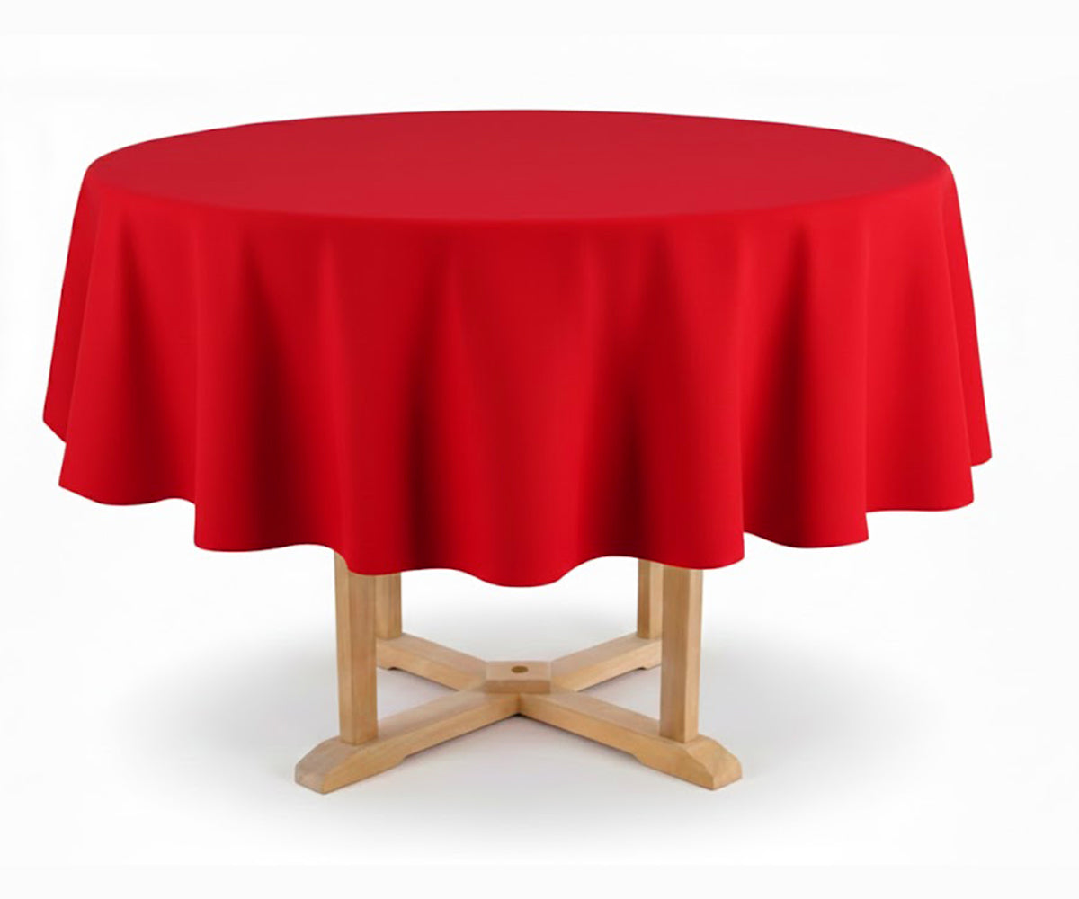 Round cotton tablecloth 