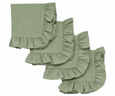 Sage Green Ruffled Napkins
