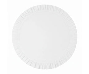 White round cotton ruffle placemat, classic table linen