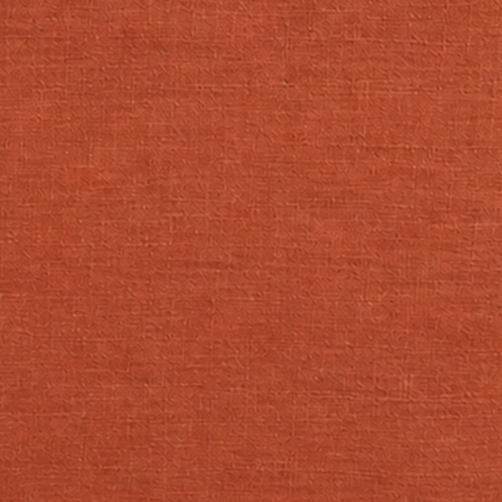 Terracotta linen blend farmhouse tablecloth for rectangular dining table