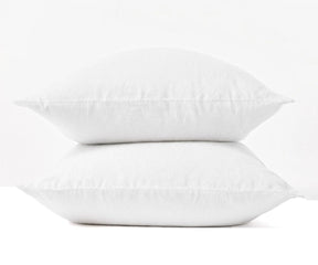 White Cotton Pillow Case Set – Classic Solid Pillow Covers