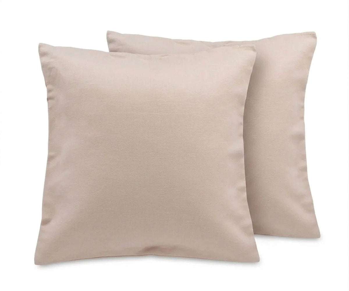 Minimalist plain natural pillow cover neutral cotton linen cushion cover for couch