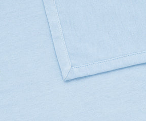 100% cotton dinner napkins in pale blue color