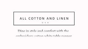 Embroidered Table Runner - Dining Table Runner