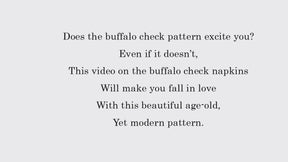 Navy Blue Plaid Napkins