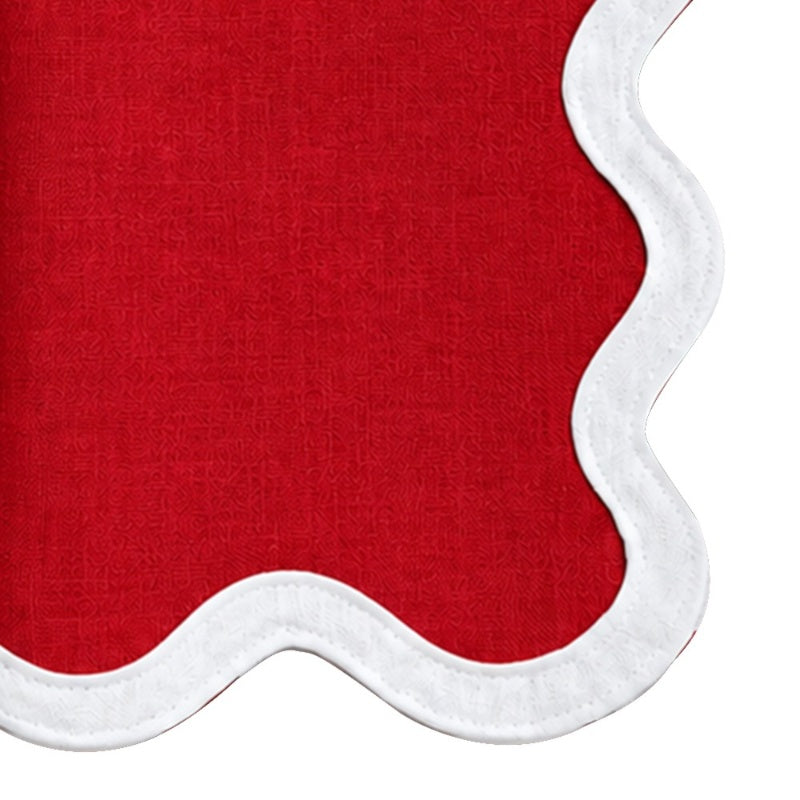 European Linen Napkins-Scallop