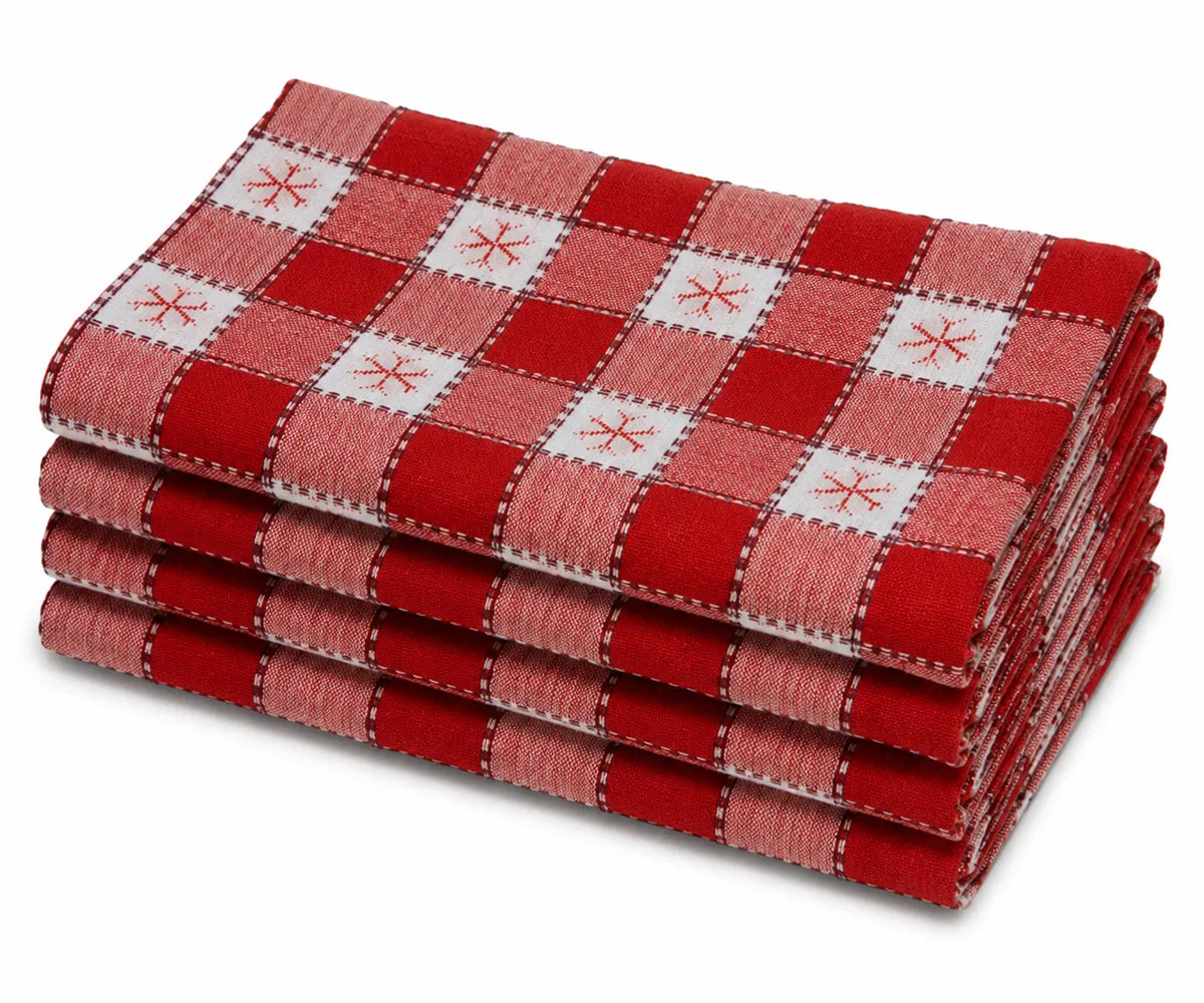 Christmas Plaid Dinner Napkins