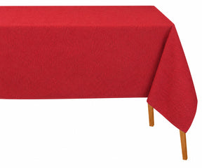 Red Cotton Jacquard Damask Tablecloth with Elegant Woven Pattern for Rectangular Dining Tables, poinsettia tablecloth are perfect for Weddings, Holidays, and Formal Dining