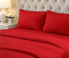 red cotton king size pillow cases luxury hotel quality breathable cotton pillow covers for bed