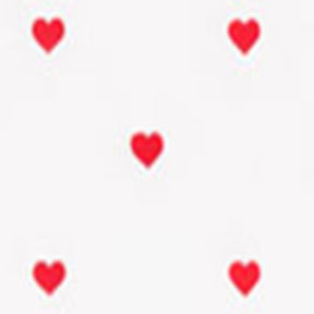 Valentine’s Day round tablecloth with heart pattern