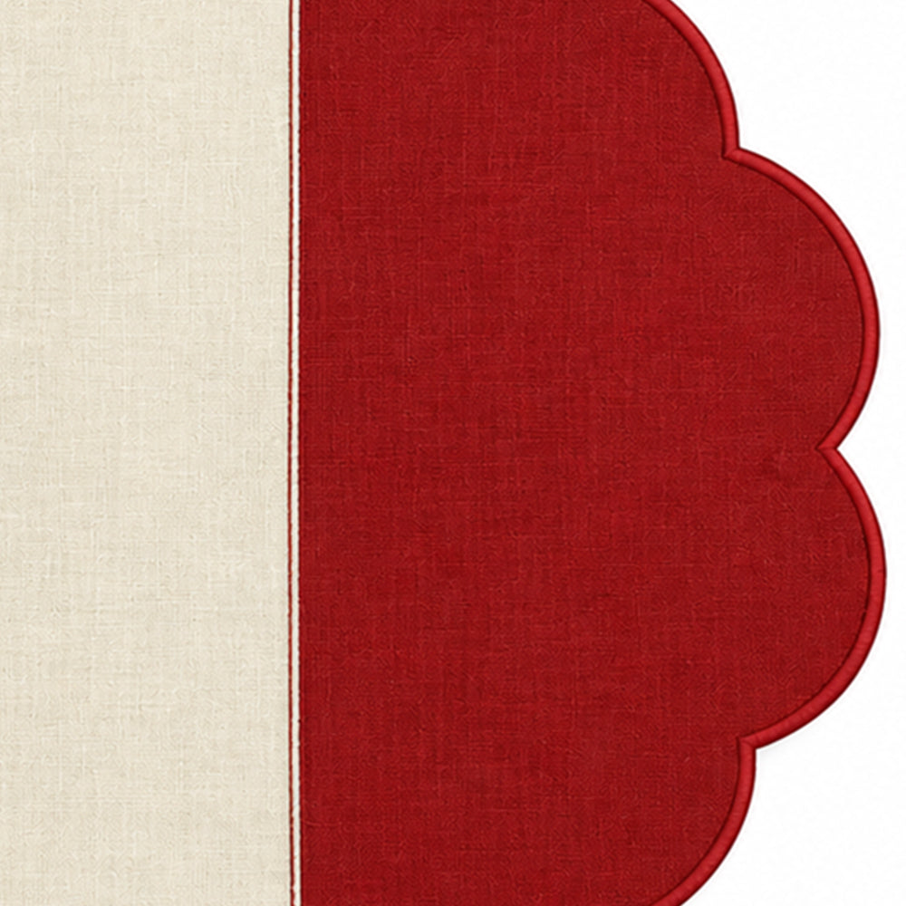 Cotton Scalloped Edge Table Mats