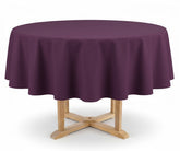 Round tablecloth plum 
