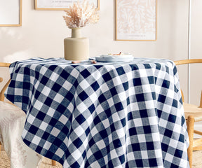 Tablecloths Round, Blue And White Tablecloth, Black Tablecloth, Plaid Tablecloth, Buffalo Plaid Tablecloth, Checkered Tablecloth.