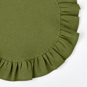 Olive green round cloth napkins for weddings, garden parties, restaurants, and everyday dining