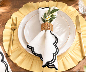 Ruffled Linen Napkins