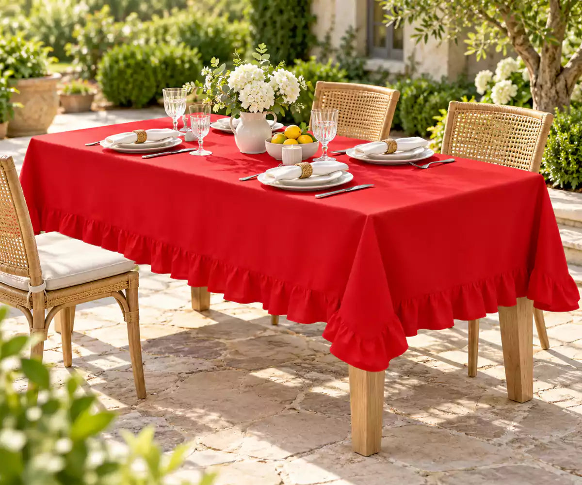 Ruffled Tablecloth