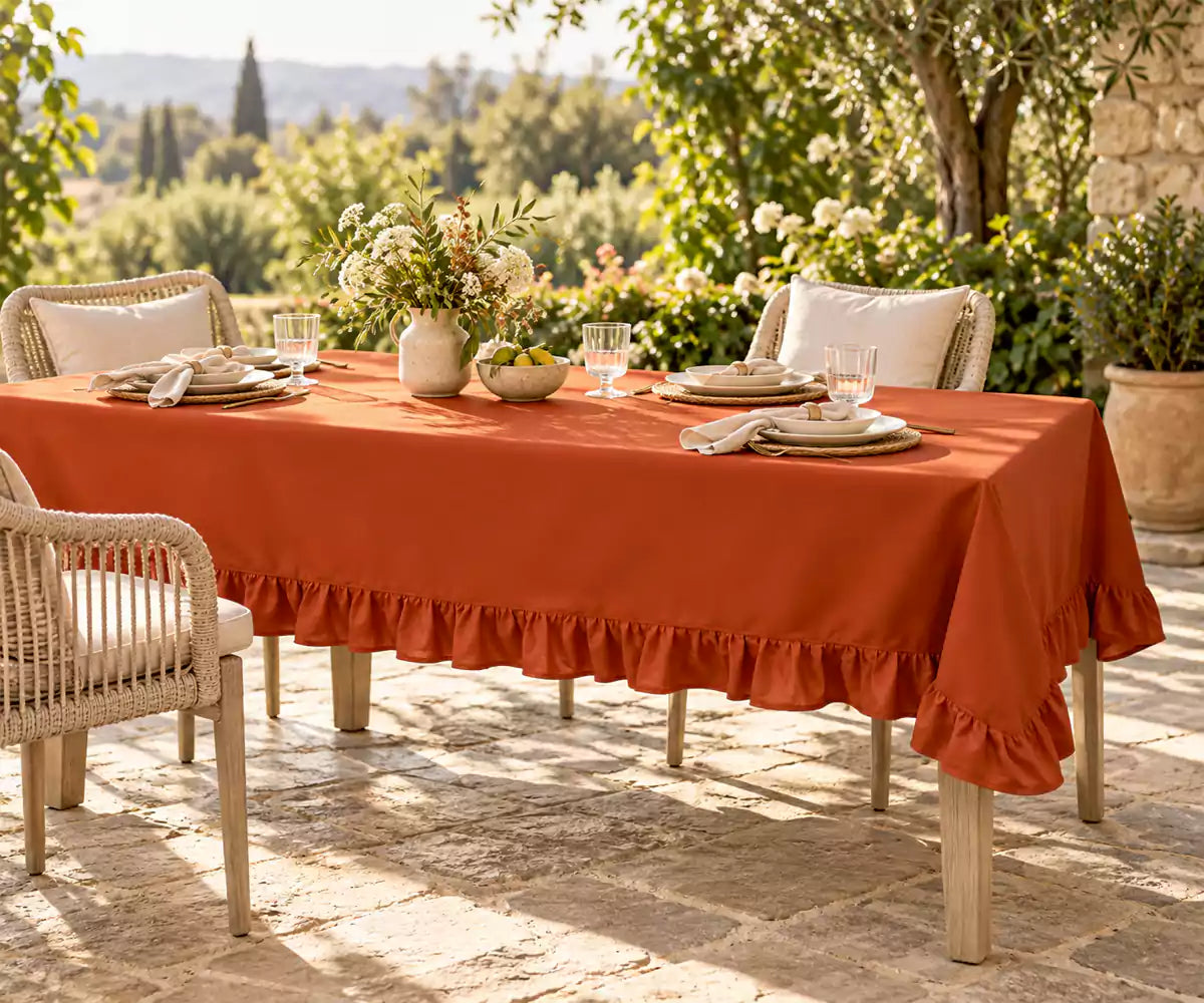 Ruffled Tablecloth