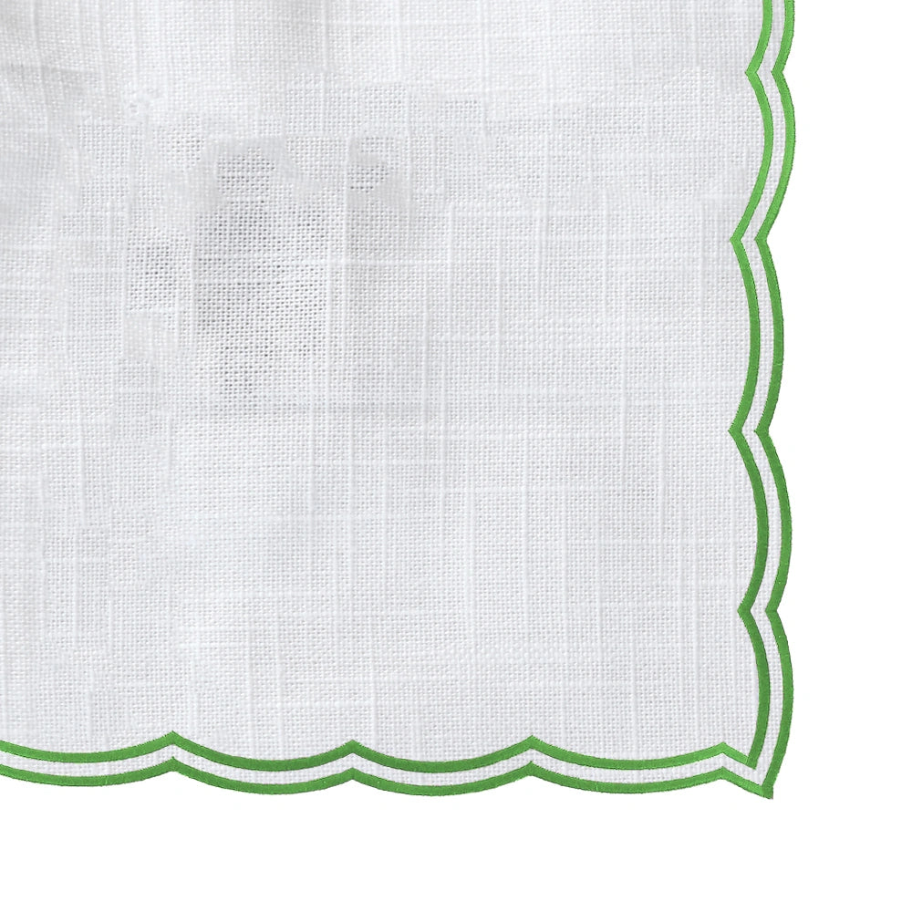 Sage green washable placemats made from 100% cotton, elegant embroidered table mats for rustic, modern, and natural interiors