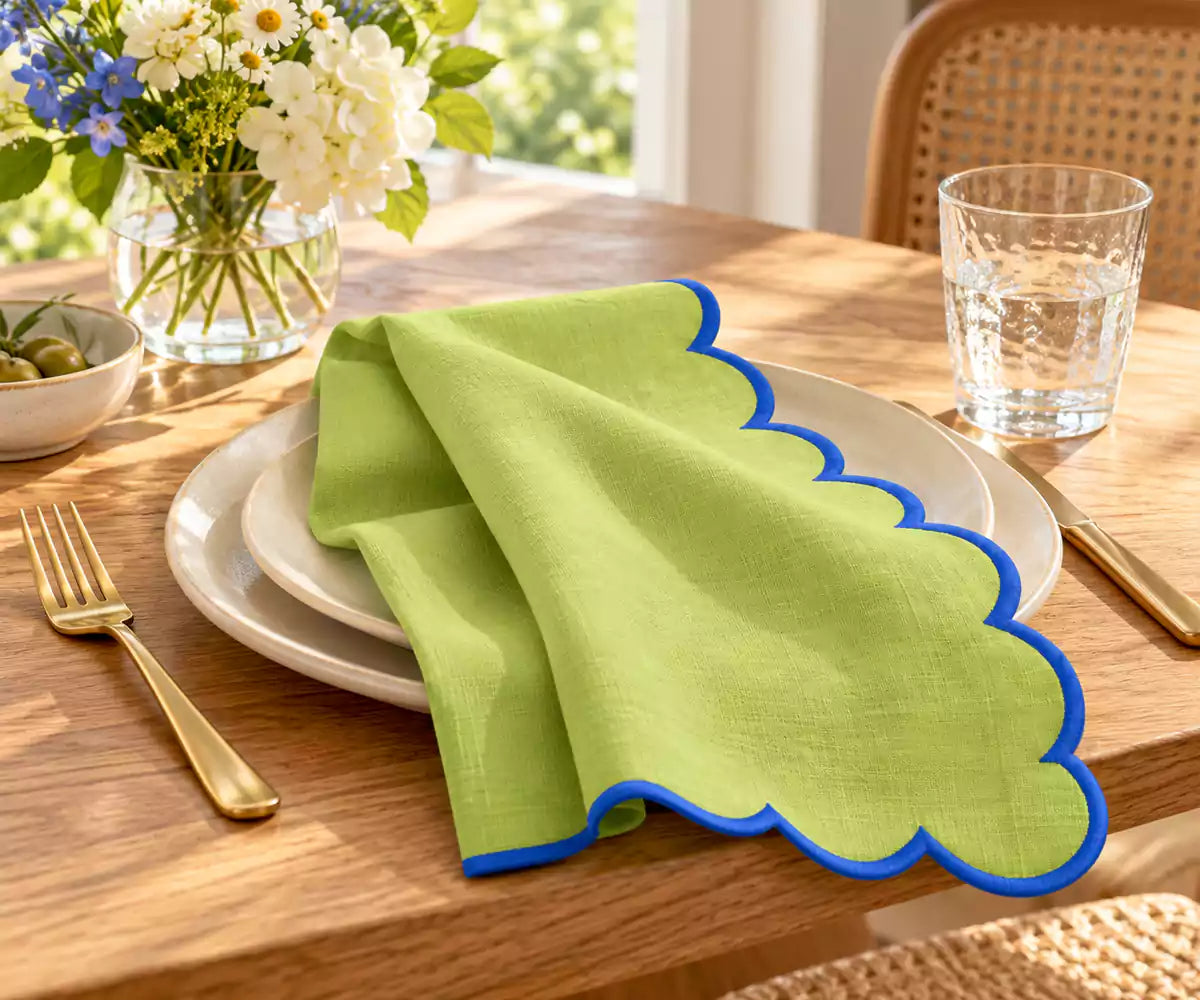 Scalloped Napkins Bulk