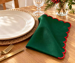 Scalloped Napkins Bulk