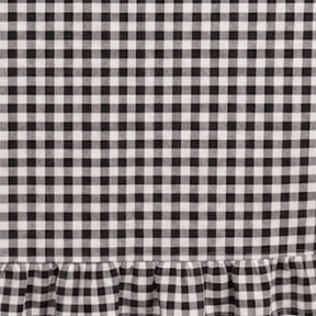 Cotton gingham fabric sample displaying lightweight weave ideal for everyday table use