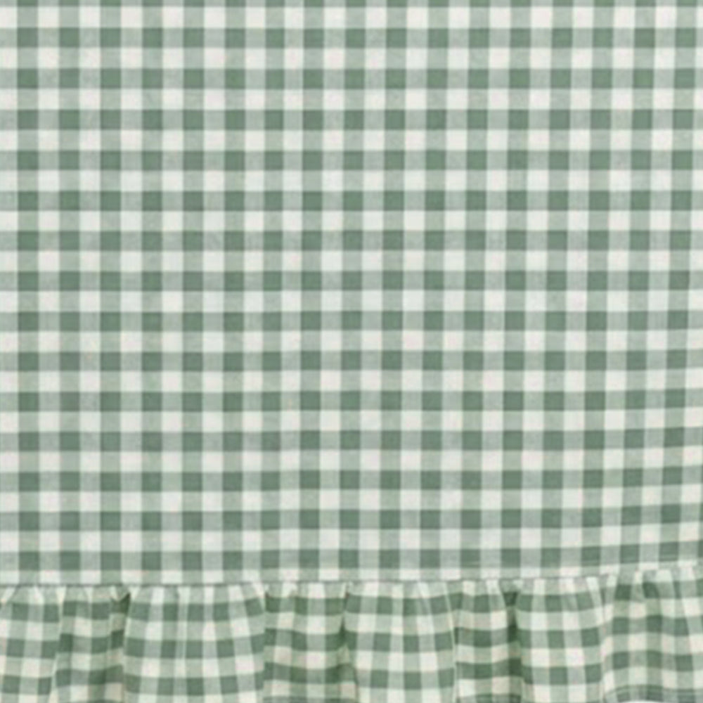 Close fabric detail of reusable cotton tablecloth showing soft touch and structured weave