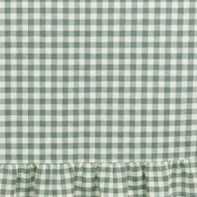 Close fabric detail of reusable cotton tablecloth showing soft touch and structured weave