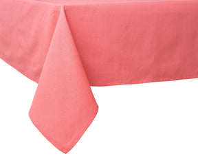 Elegant solid pink fabric table cover for weddings and celebrations