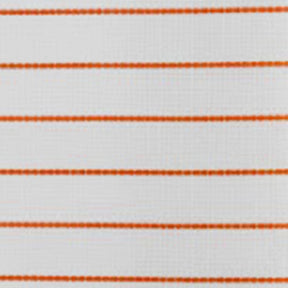 Orange striped cotton napkins