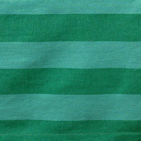 Close-up of green fabric with horizontal stripes