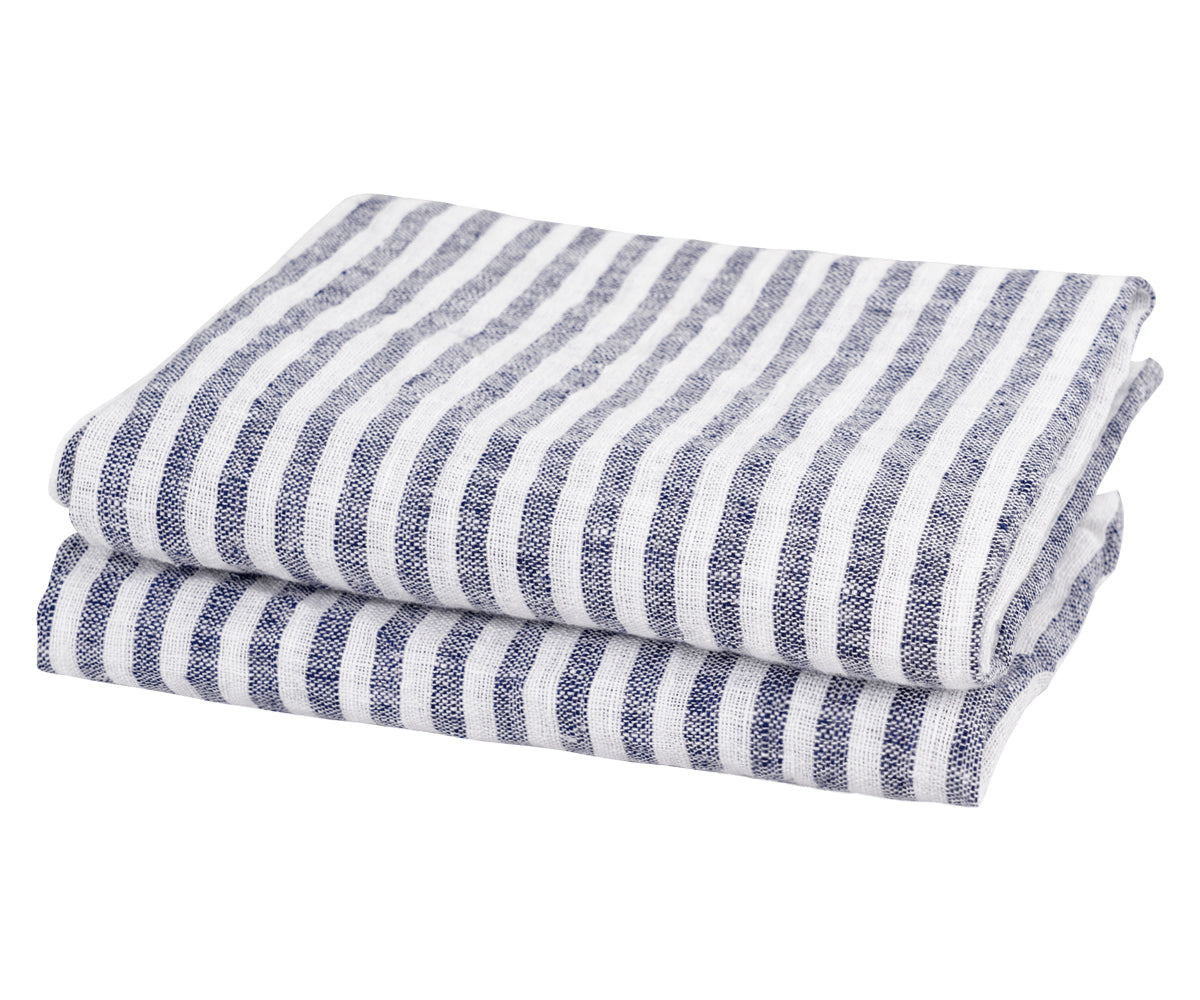 Linen towels have a luxurious texture and feel against the skin.