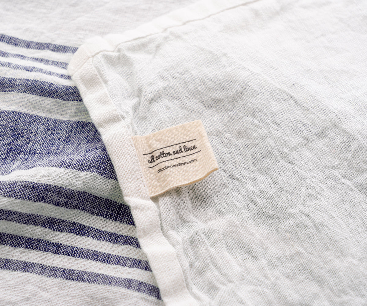 Linen tea towel: "Elevate your kitchen with linen's timeless appeal