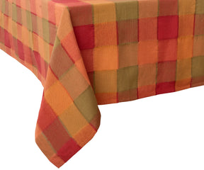 Seasonal harvest style cotton tablecloth, ideal for holidays and special occasions